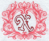 Grand Flourish Capital Letter X - 6 1/2 Inch