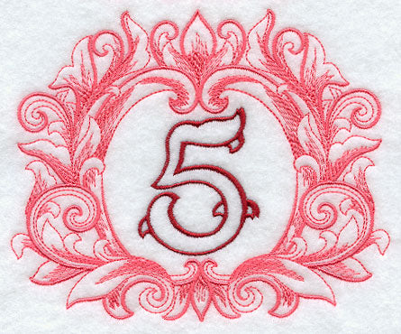 Grand Flourish Number 5 - 6 1/2 Inch