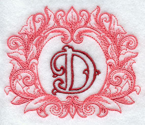 Grand Flourish Capital Letter D - 6 1/2 Inch