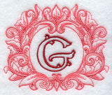 Grand Flourish Capital Letter G - 6 1/2 Inch