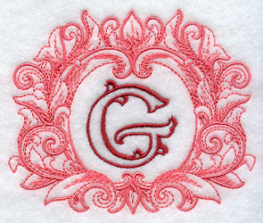 Grand Flourish Capital Letter G - 6 1/2 Inch