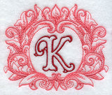Grand Flourish Capital Letter K - 6 1/2 Inch
