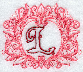 Grand Flourish Capital Letter L - 6 1/2 Inch