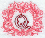 Grand Flourish Capital Letter Q - 6 1/2 Inch