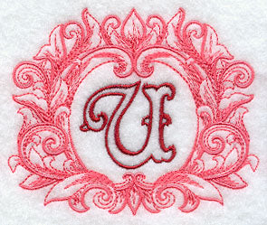 Grand Flourish Capital Letter U - 6 1/2 Inch