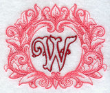 Grand Flourish Capital Letter W - 6 1/2 Inch