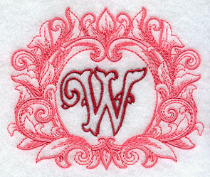 Grand Flourish Capital Letter W - 6 1/2 Inch