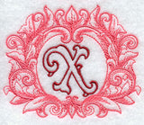 Grand Flourish Capital Letter X - 6 1/2 Inch