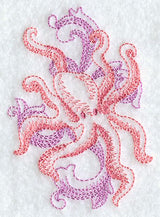 Octopus with Baroque Background