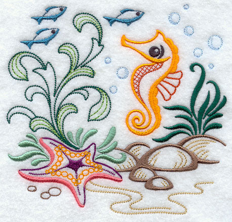 Seahorse Ocean Scene
