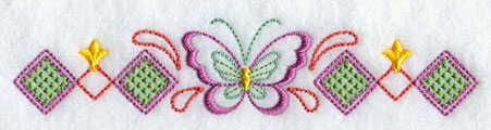 Diamond Butterfly Border 1