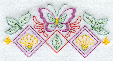 Diamond Butterfly Border 2