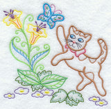 Calico Cat & Butterfly Friend