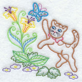 Calico Cat & Butterfly Friend