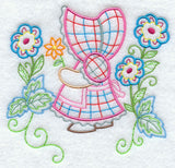 Sunbonnet Sue in the Flowers