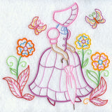 Umbrella Girl in the Garden