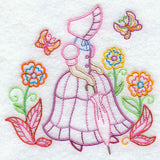 Umbrella Girl in the Garden