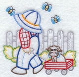 Suspender Sam & Gingham Dog