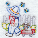 Suspender Sam & Gingham Dog