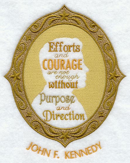 John F. Kennedy Cameo Silhouette