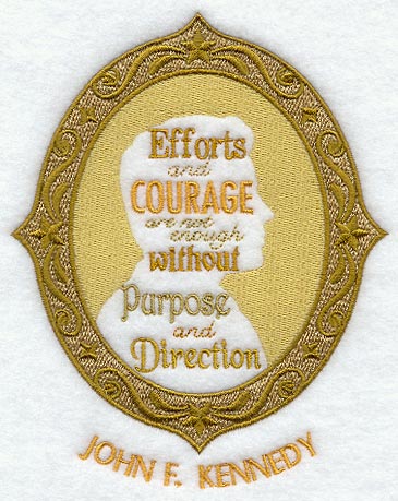 John F. Kennedy Cameo Silhouette