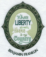 Benjamin Franklin Cameo Silhouette