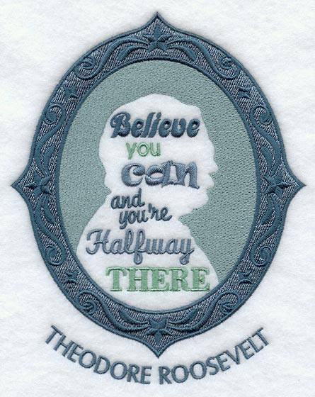 Theodore Roosevelt Cameo Silhouette