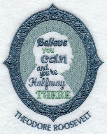 Theodore Roosevelt Cameo Silhouette