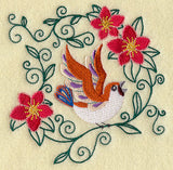 Poinsettias & Sparrow