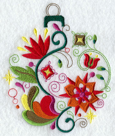 Floral Christmas Ornament
