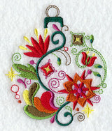 Floral Christmas Ornament