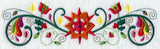 Floral Christmas Border