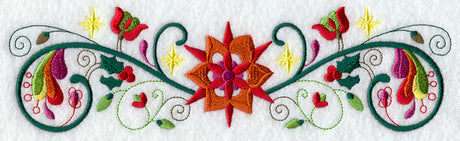 Floral Christmas Border