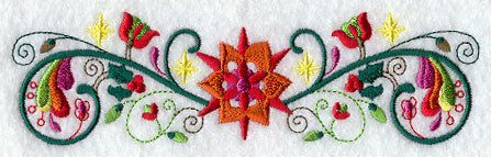 Floral Christmas Border