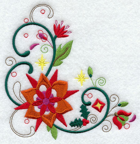 Floral Christmas Corner