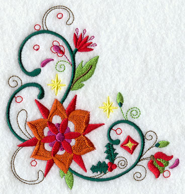 Floral Christmas Corner