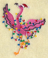 Christmas Lights Flamingo