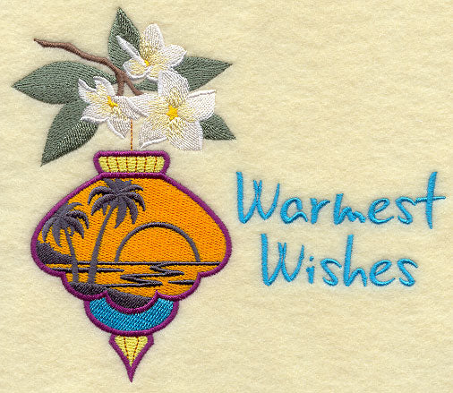 Tropical Christmas Silhouette - Warmest Wishes