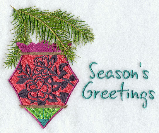 Tropical Christmas Silhouette - Season's Greetings
