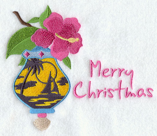 Tropical Christmas Silhouette - Merry Christmas