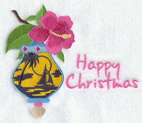 Tropical Christmas Silhouette - Happy Christmas