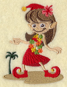 Christmas at the Beach - Luau Elf