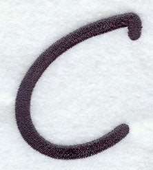 Sleek & Modern Capital Letter C - 3 Inch