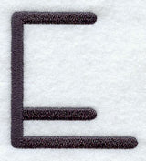 Sleek & Modern Capital Letter E - 3 Inch