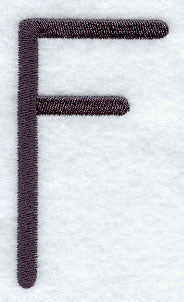 Sleek & Modern Capital Letter F - 3 Inch