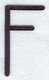 Sleek & Modern Capital Letter F - 3 Inch