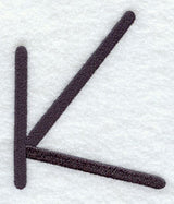 Sleek & Modern Capital Letter K - 3 Inch