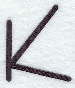 Sleek & Modern Capital Letter K - 3 Inch