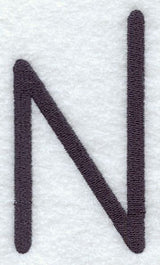 Sleek & Modern Capital Letter N - 3 Inch