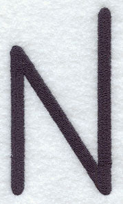 Sleek & Modern Capital Letter N - 3 Inch